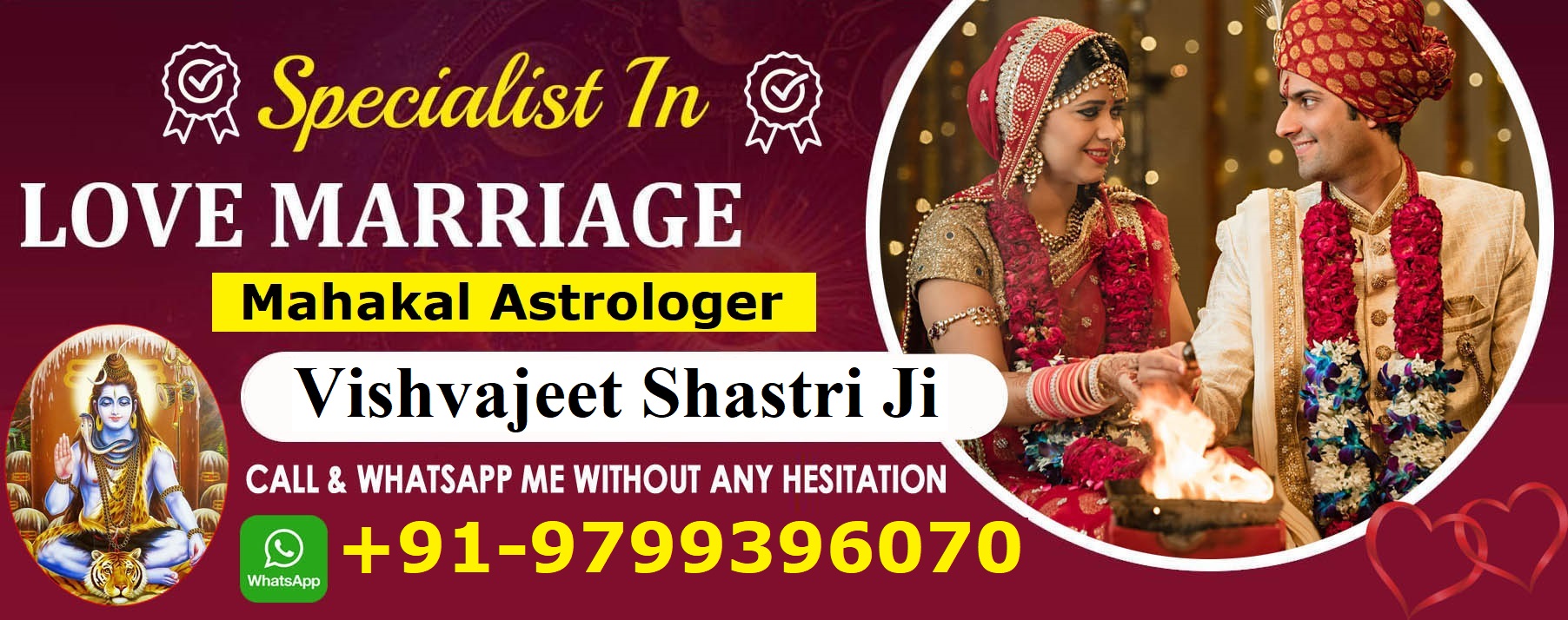 Mahakal Astrologer Vishvajeet Shastri Ji +91-9799396070